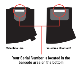 valentine radar serial number check